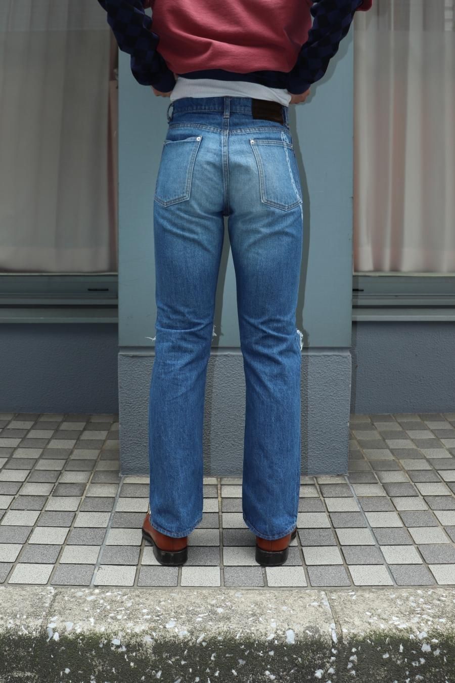 MASU（エムエーエスユー）のDAMAGED FLARE FIT JEANS INDIGOの通販サイト-大阪 堀江 PALETTE art  alive（パレットアートアライヴ）-