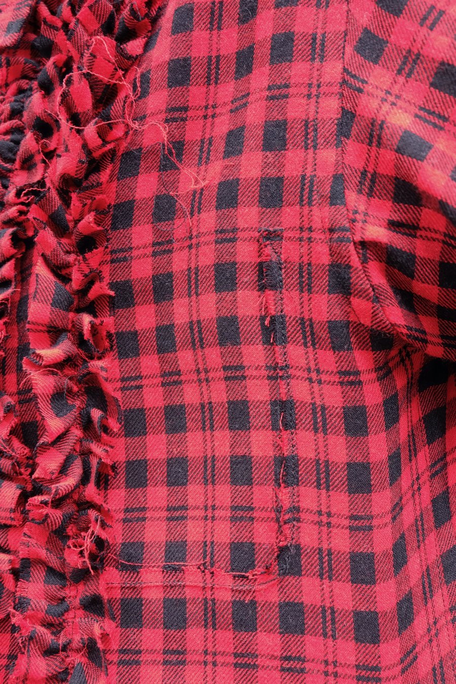 MASU（エムエーエスユー）のGRUNGE PLAID SHIRT REDの通販サイト-大阪 堀江 PALETTE art  alive（パレットアートアライヴ）-