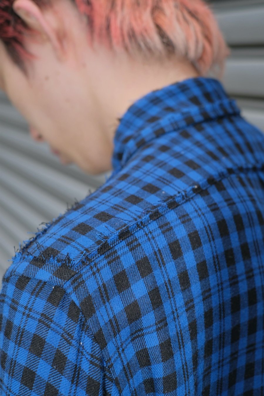 MASU（エムエーエスユー）のGRUNGE PLAID SHIRT BLUEの通販サイト-大阪