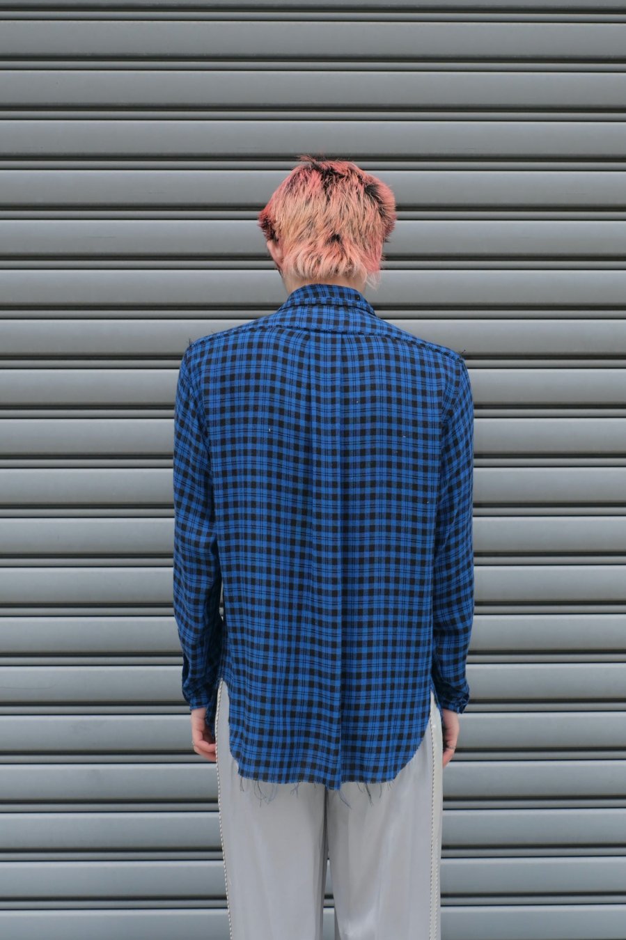 MASU（エムエーエスユー）のGRUNGE PLAID SHIRT BLUEの通販サイト-大阪