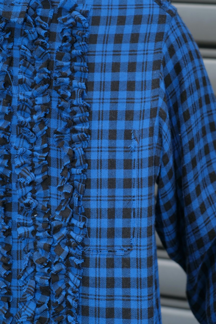 MASU（エムエーエスユー）のGRUNGE PLAID SHIRT BLUEの通販サイト-大阪