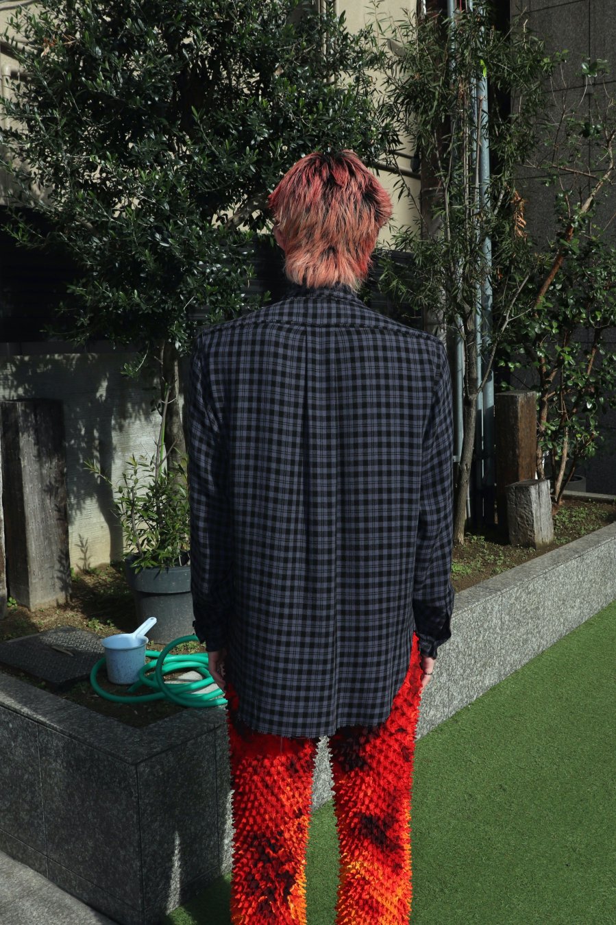 MASU（エムエーエスユー）のGRUNGE PLAID SHIRT BLACKの通販サイト-大阪 堀江 PALETTE art  alive（パレットアートアライヴ）-