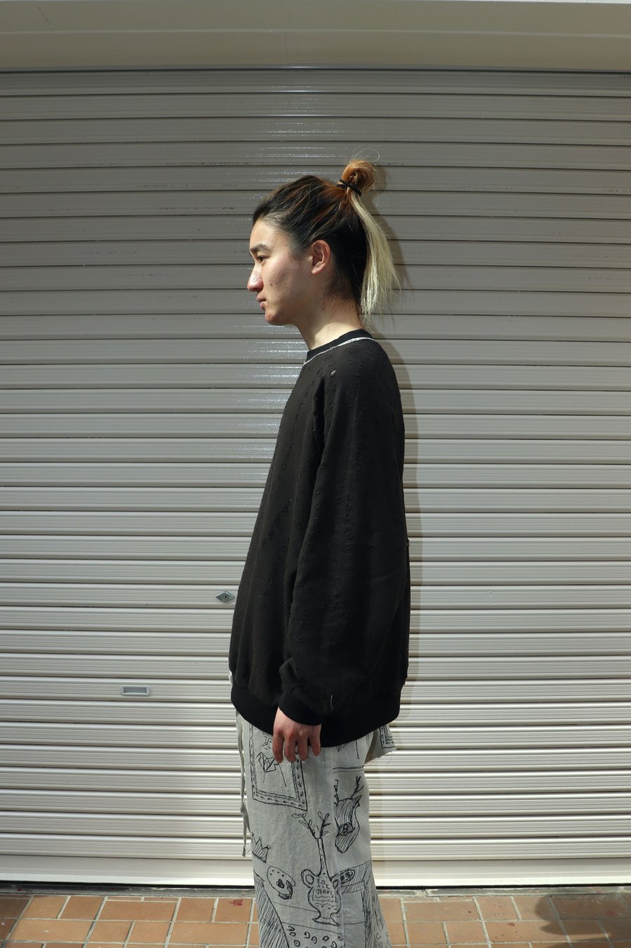 SHINYAKOZUKA（シンヤコズカ）のMASSIVE SLEEVES MOSS BLACK（トップス