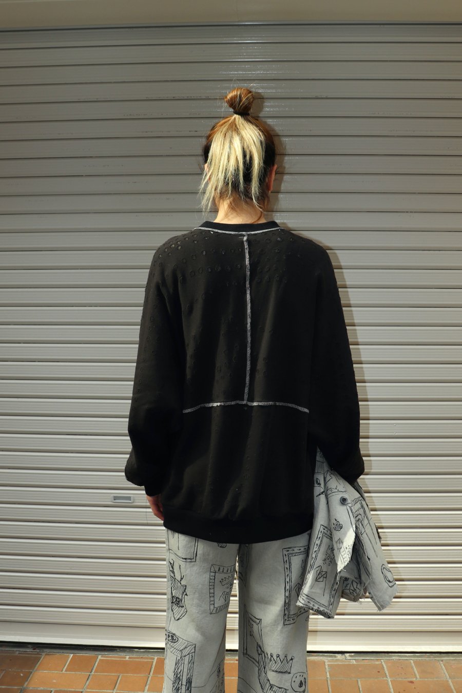 SHINYAKOZUKA（シンヤコズカ）のMASSIVE SLEEVES MOSS BLACK（トップス