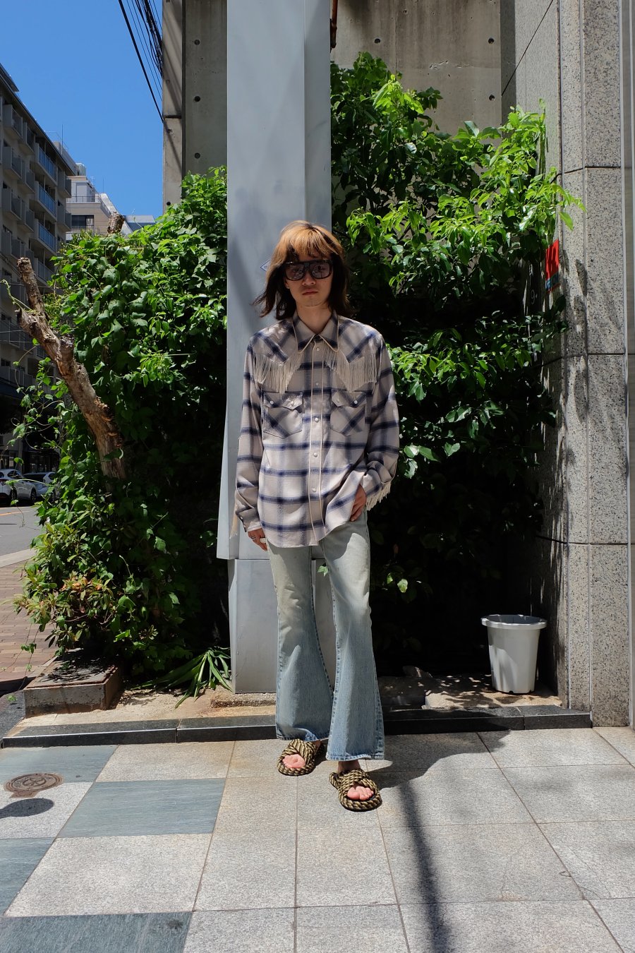 SUGARHILL（シュガーヒル）のFADED BELL BOTTOM DENIM PANTS-1の通販