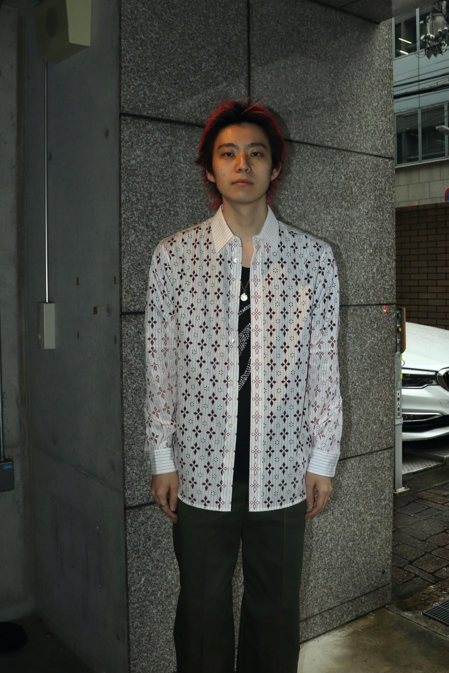 MASU（エムエーエスユー）のDIAMOND-CUT SHIRT REDの通販サイト-大阪