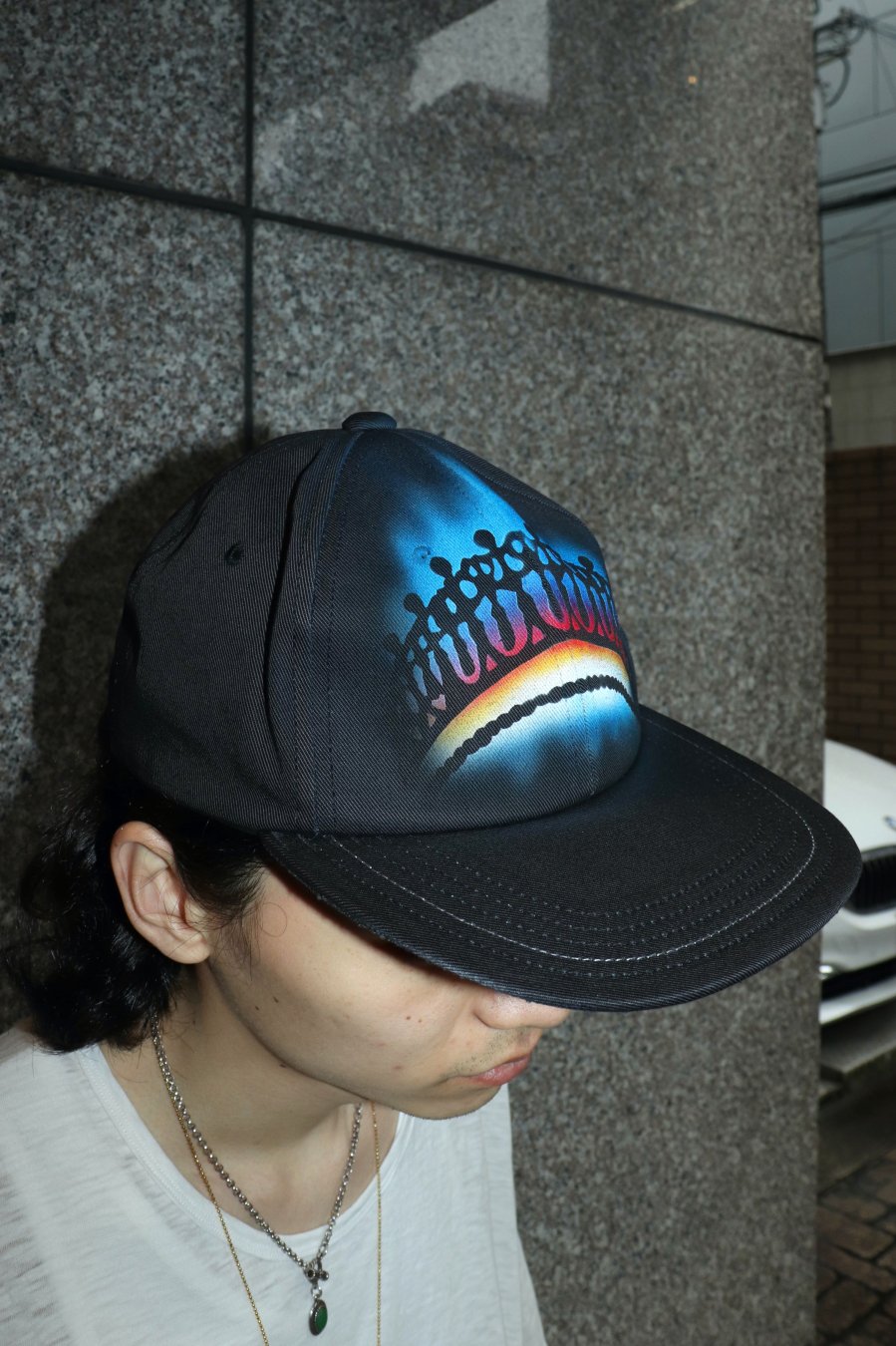 最終値下げMASU TIARA GRAFFITI CAP （BLACK） - agedor.ma