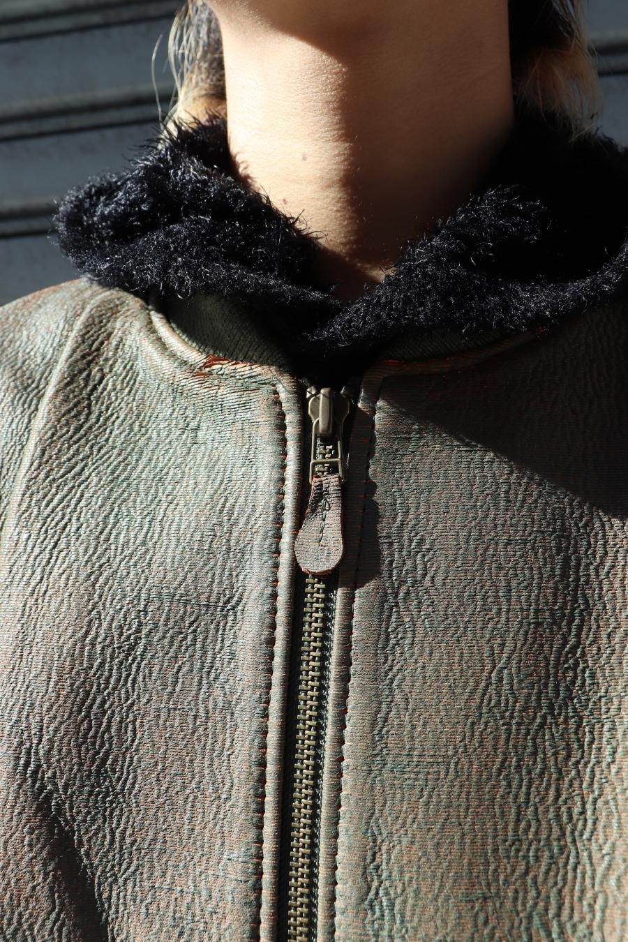 SUGARHILL(シュガーヒル)のGILL LEATHER MA-1 GREEN GILLの SUGARHILL(シュガーヒル)のGILL LEATHER MA-1 GREEN GILLの
