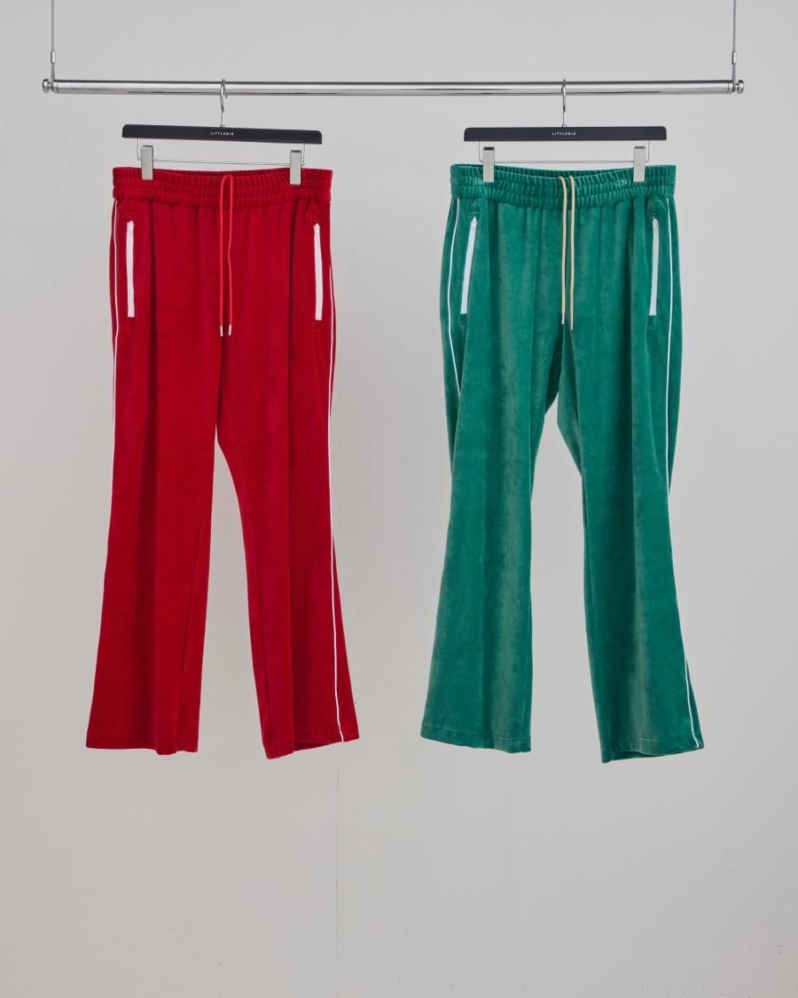 LITTLEBIG（リトルビッグ）のVelour Track Pants-1 Red or Green（トラックパンツ）の通販サイト-大阪 堀江  PALETTE art alive（パレットアートアライヴ）-