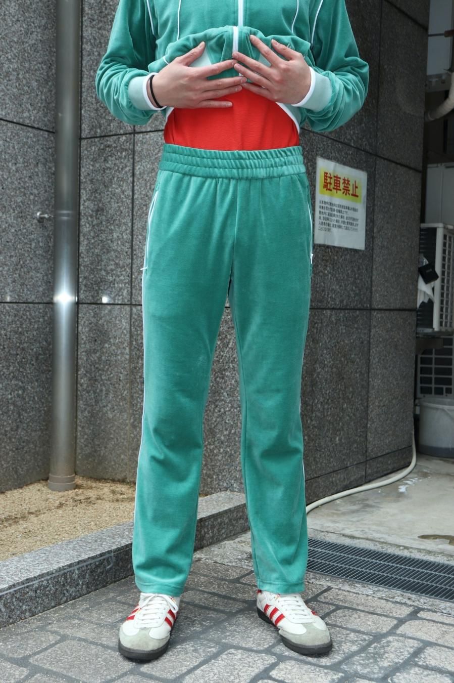 LITTLEBIG（リトルビッグ）のVelour Track Pants-1 Red or Green（トラックパンツ）の通販サイト-大阪 堀江  PALETTE art alive（パレットアートアライヴ）-