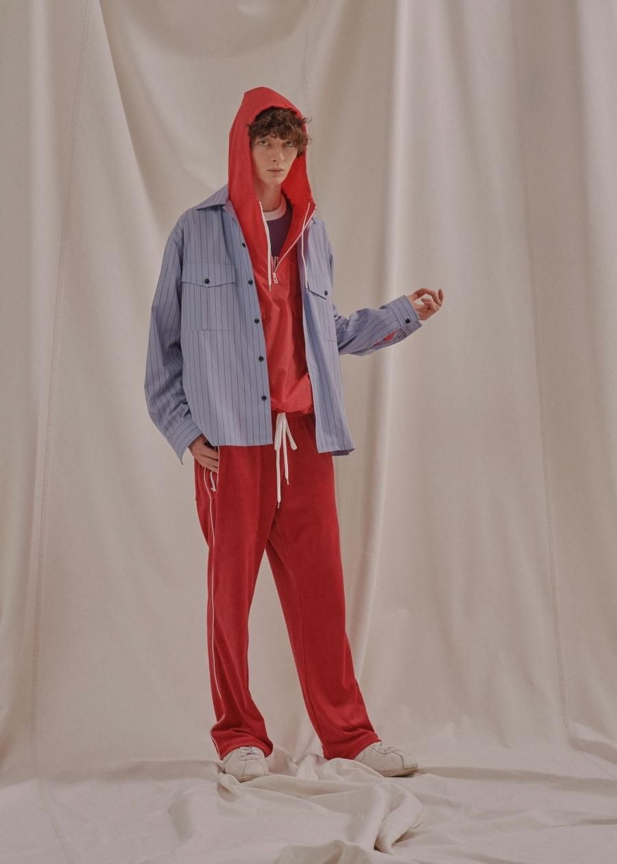 LITTLEBIG（リトルビッグ）のVelour Track Pants-1 Red or Green（トラックパンツ）の通販サイト-大阪 堀江  PALETTE art alive（パレットアートアライヴ）-