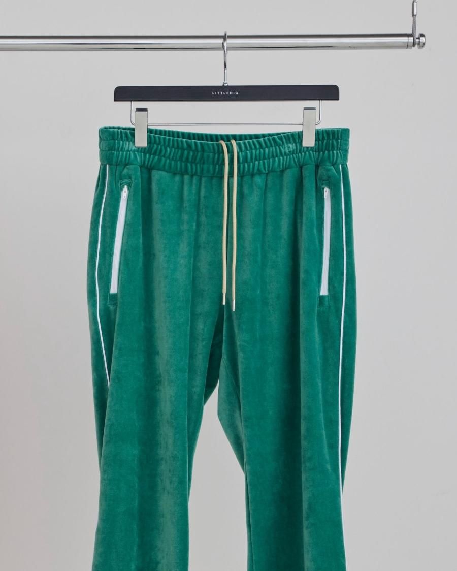 LITTLEBIG（リトルビッグ）のVelour Track Pants-1 Red or Green（トラックパンツ）の通販サイト-大阪 堀江  PALETTE art alive（パレットアートアライヴ）-