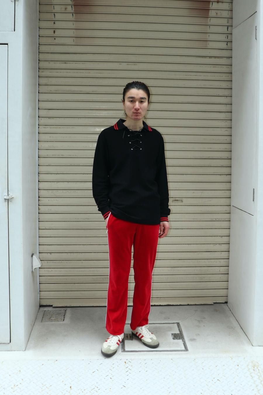 LITTLEBIG（リトルビッグ）のVelour Track Pants-1 Red or Green（トラックパンツ）の通販サイト-大阪 堀江  PALETTE art alive（パレットアートアライヴ）-