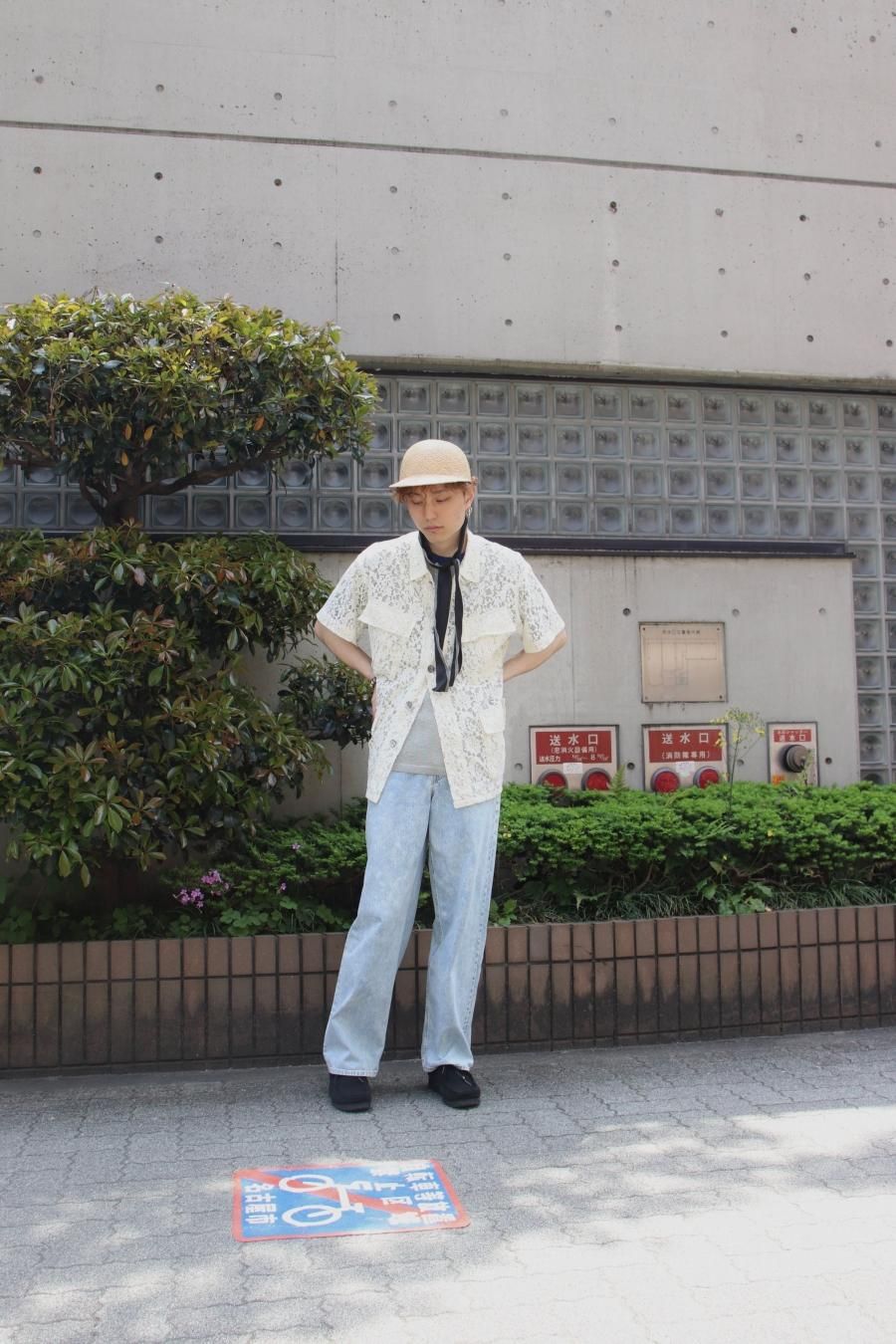 シンヤ コヅカ DEEP SUNSHADE with キジマ タカユキ 麦わら SHINYAKOZUKA（シンヤコズカ）のDEEP SUNSHADE WITH KIJIMA