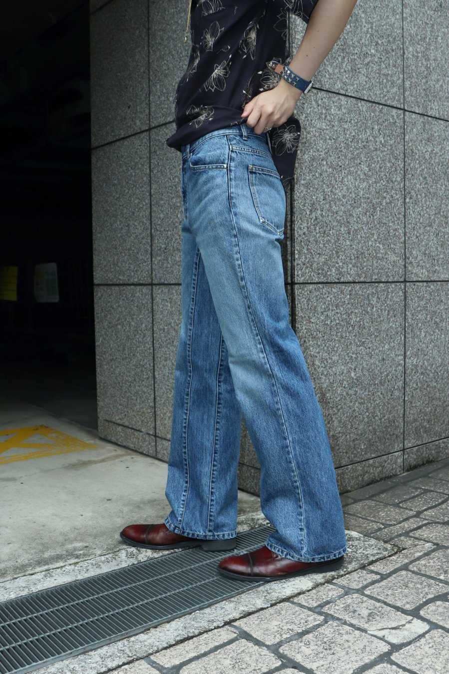 LITTLEBIG（リトルビッグ）のBootcut Denim Bio Bleach Indigo or