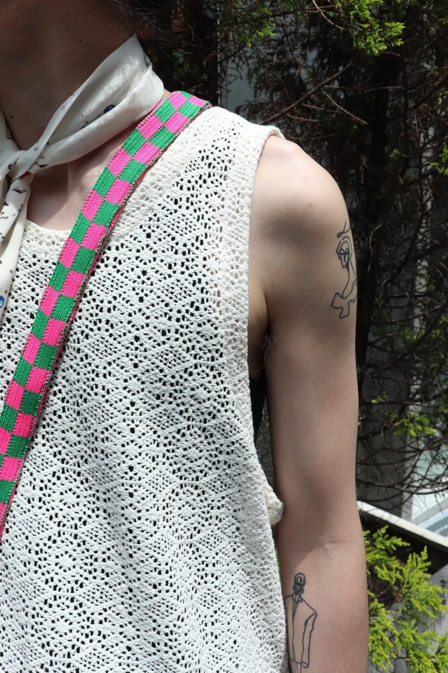 SHINYAKOZUKA MILITARY SINGLET レース タンクトップ SHINYAKOZUKA MILITARY SINGLET レース タンクトップ メンズ