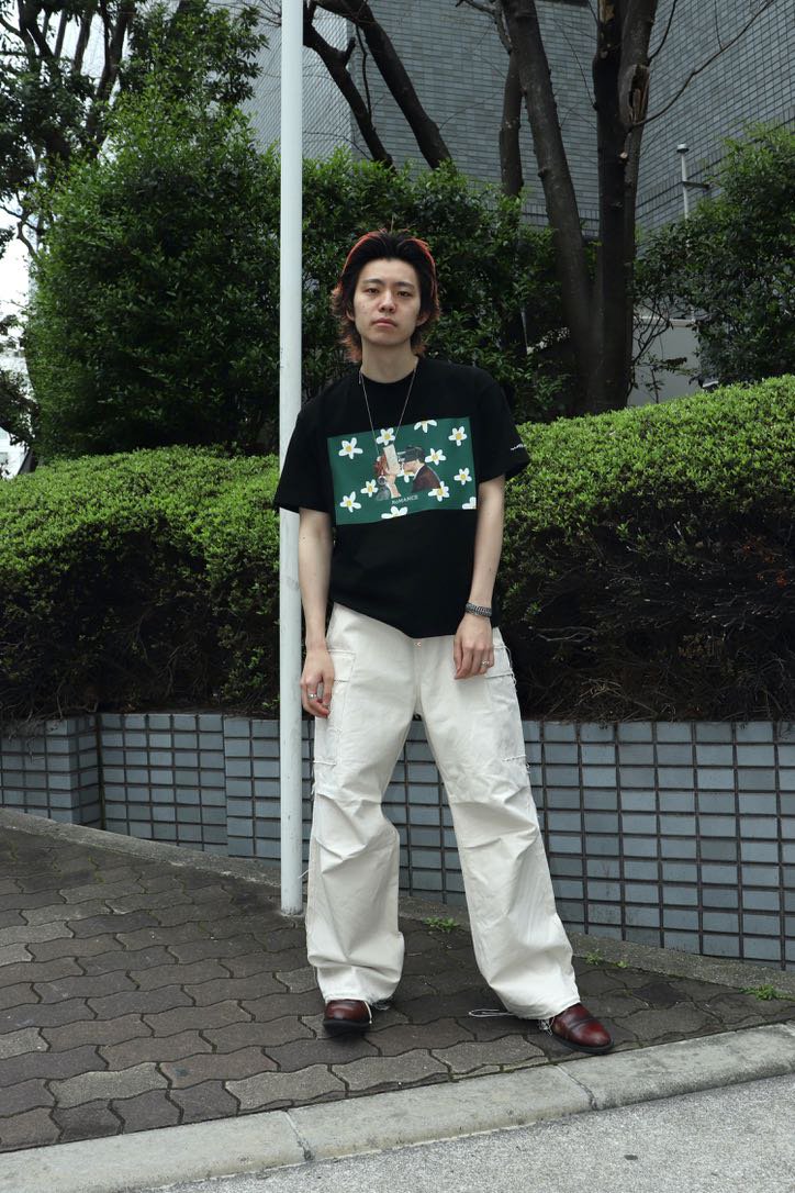 SUGARHILL（シュガーヒル）のRAW EDGE CANVAS CARGO PANTS IVORY WHITE