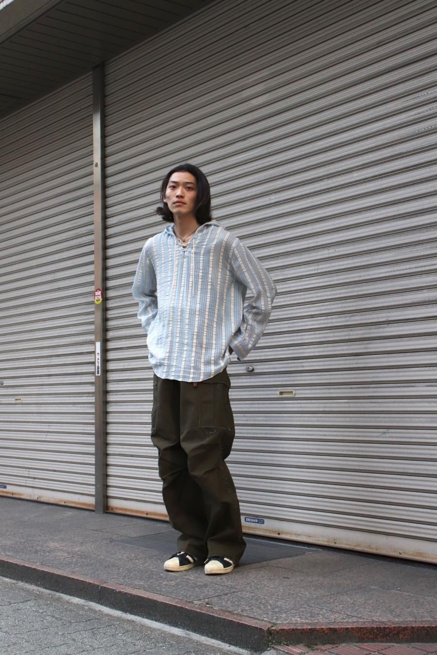 SUGARHILL（シュガーヒル）のRAW EDGE CANVAS CARGO PANTS DARK KHAKI