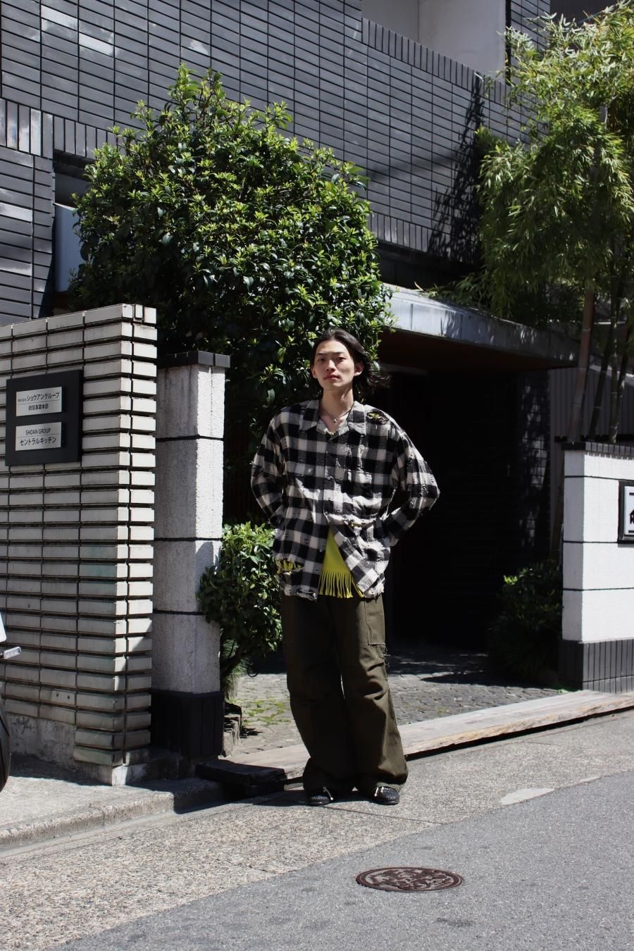 SUGARHILL（シュガーヒル）のRAW EDGE CANVAS CARGO PANTS DARK KHAKI