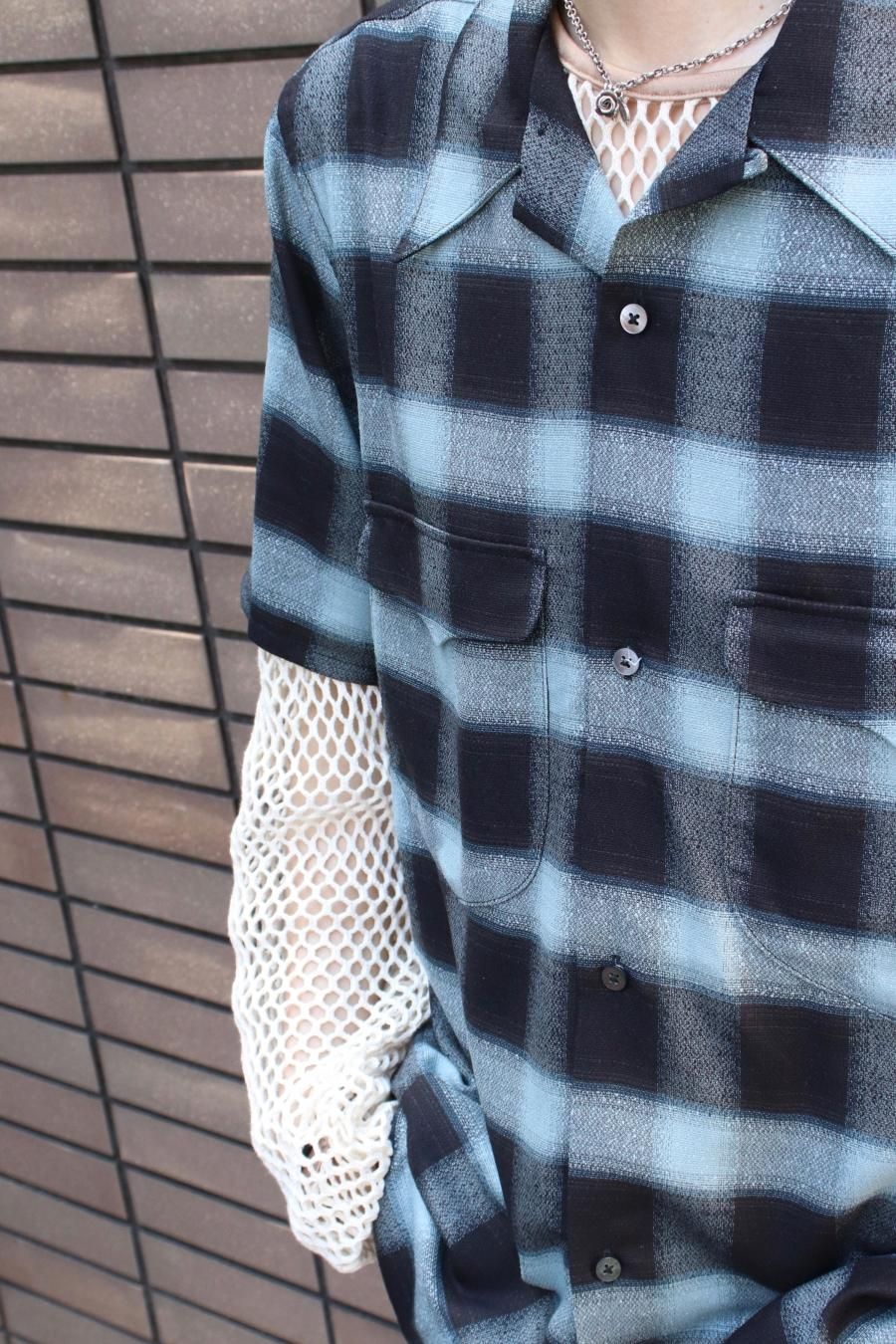 トップス SUGARHILL OMBRE PLAID HALF SLEEVE BLOUSE OMBRE PLAID HALF SLEEVE BLOUSE – SUGARHILL TOKYO