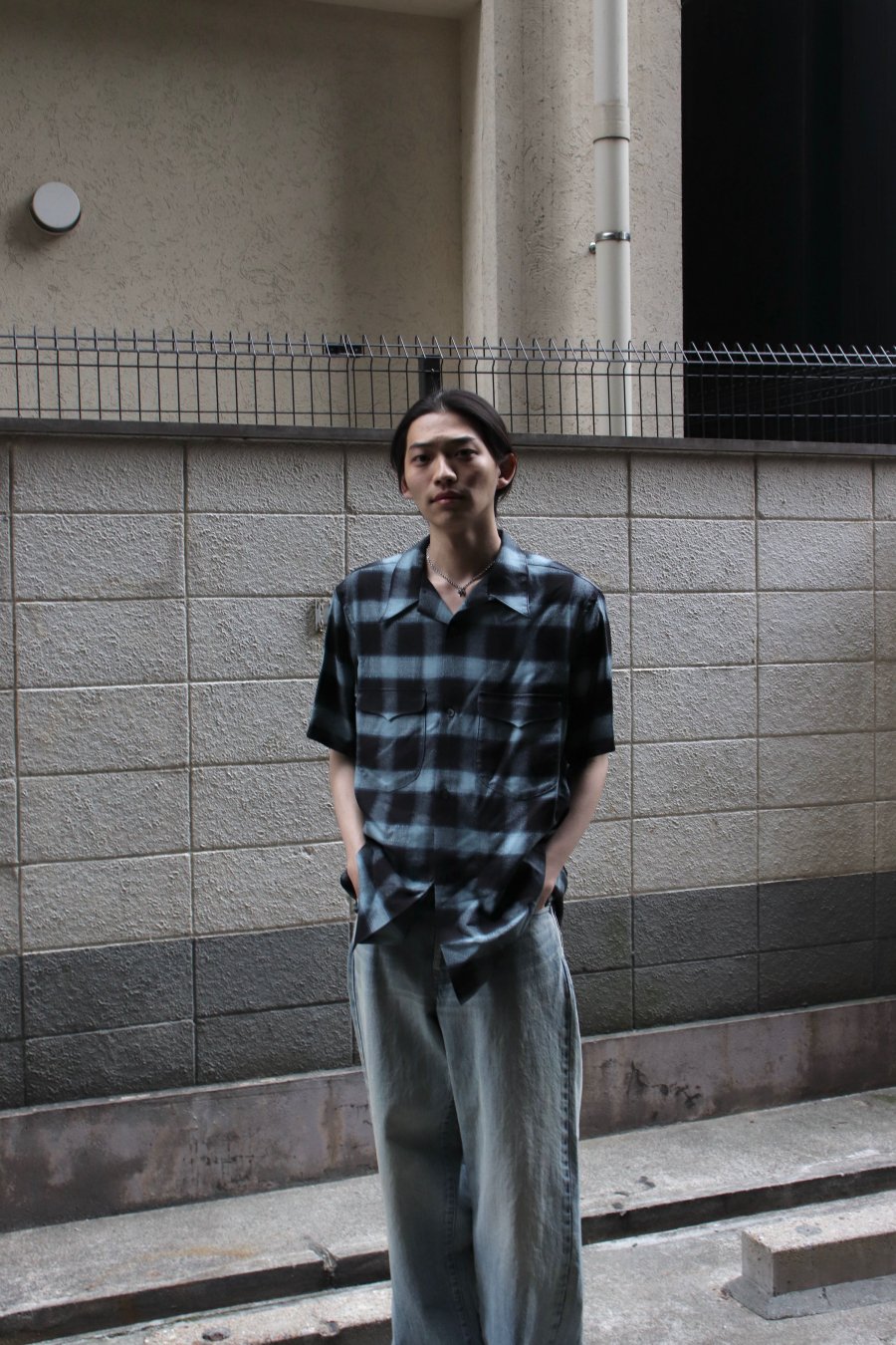 SUGARHILL（シュガーヒル）のOMBRE PLAID HALF SLEEVE BLOUSE