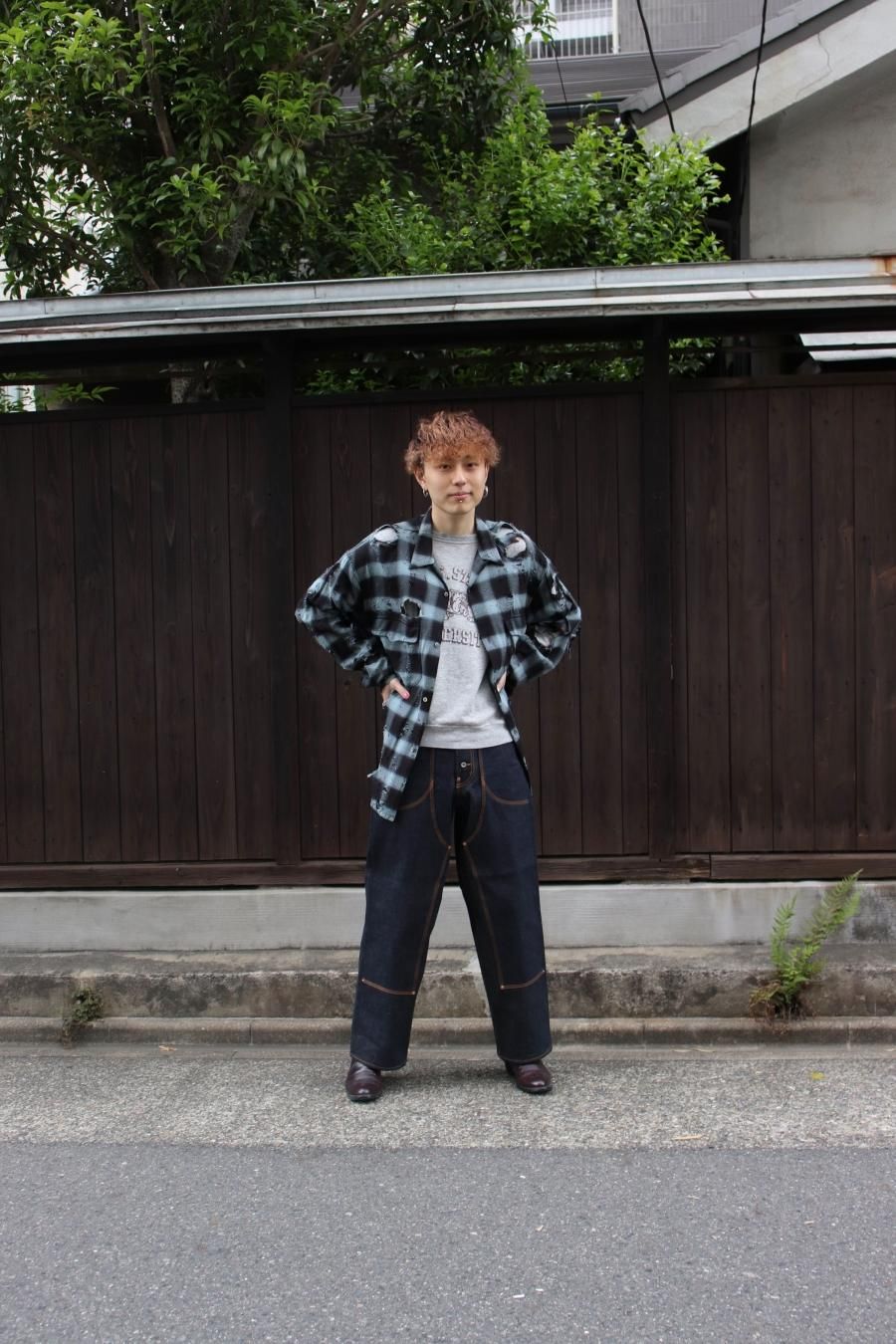 SUGARHILL（シュガーヒル）のDESTRRESSED OMBRE PLAID BLOUSE