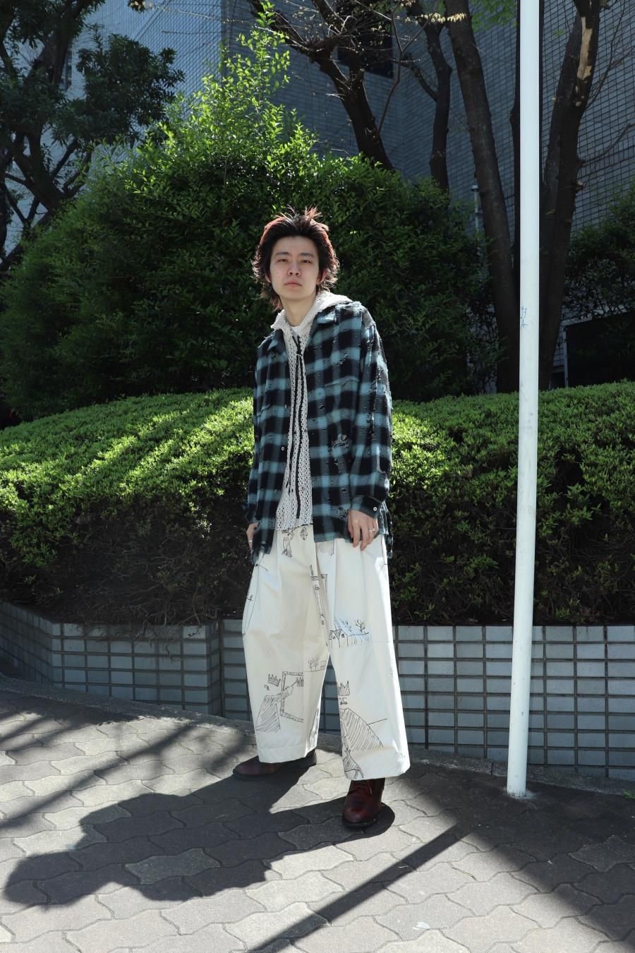 SUGARHILL（シュガーヒル）のDESTRRESSED OMBRE PLAID BLOUSE