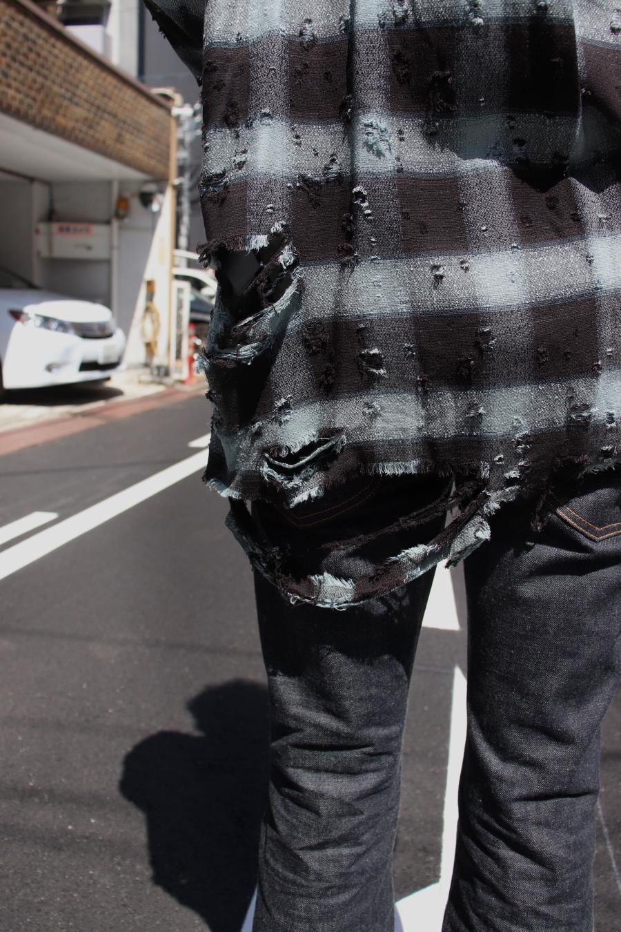 SUGARHILL（シュガーヒル）のDESTRRESSED OMBRE PLAID BLOUSE