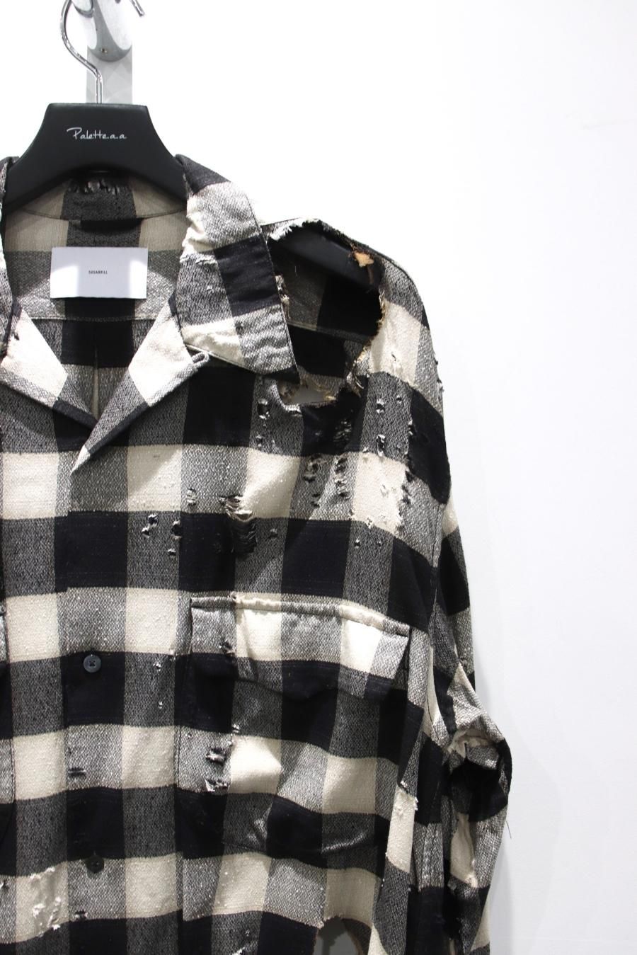 SUGARHILL（シュガーヒル）のBURNT OMBRE PLAID BLOUSE SAND IVORYの