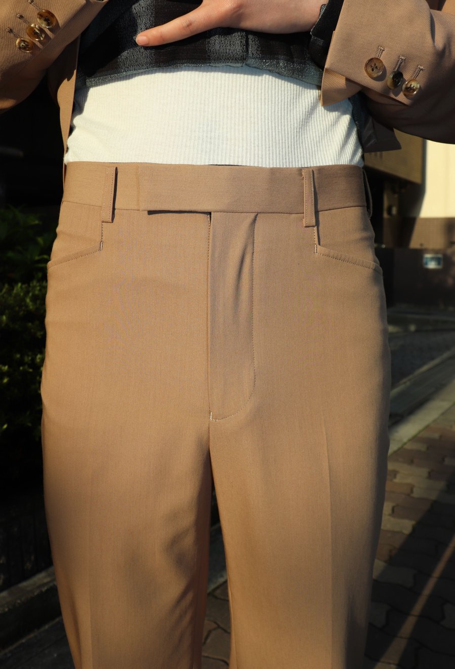 LITTLEBIG（リトルビッグ）のStraight Trousers Black or Beigeの通販サイト-大阪 堀江 PALETTE art  alive（パレットアートアライヴ）-