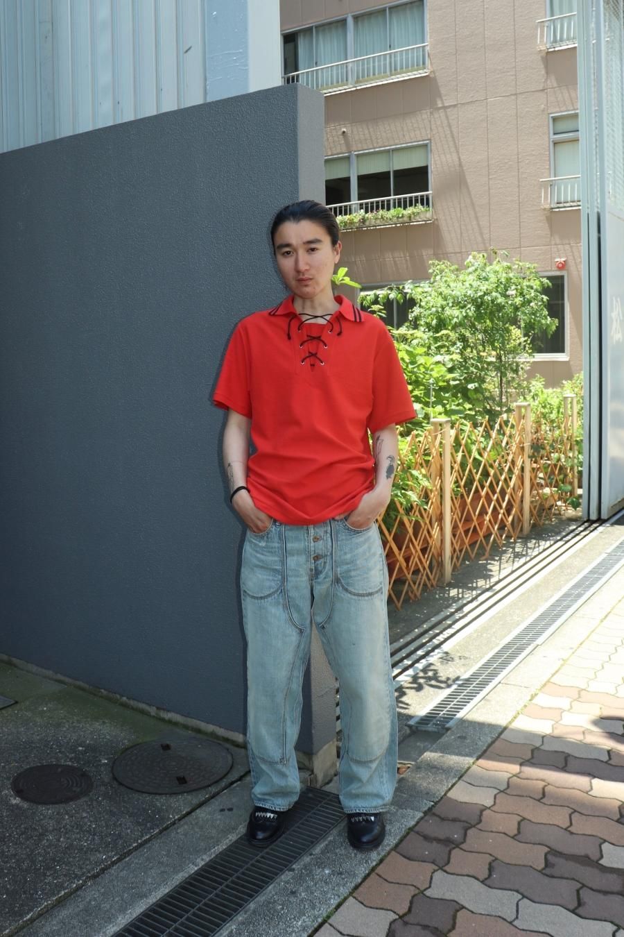 SUGARHILL(シュガーヒル)のFADED DOUBLE KNEE DENIM PANTS-2の SUGARHILL(シュガーヒル)のFADED DOUBLE KNEE DENIM PANTS-2の