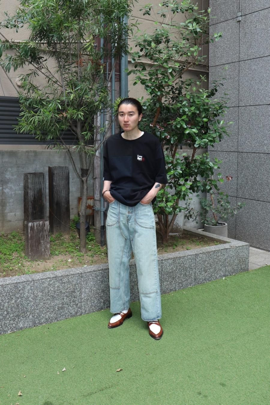 SUGARHILL（シュガーヒル）のFADED DOUBLE KNEE DENIM PANTS-2の