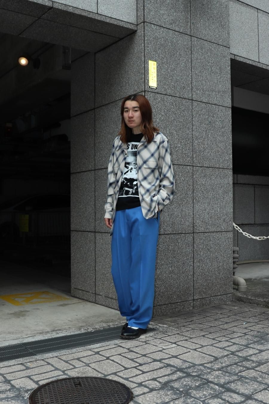 SUGARHILL（シュガーヒル）のRAYON OMBRE OPEN COLLAR BLOUSEの