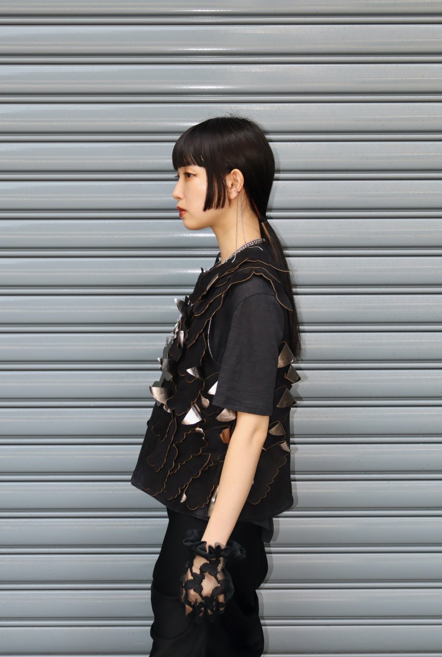 MASU（エムエーエスユー）のANGEL WING LEATHER VEST BLACKの通販 ...