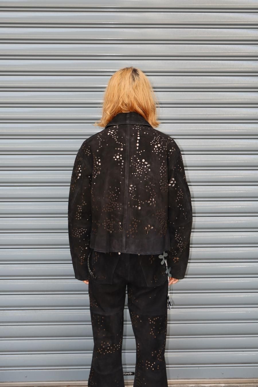 MASU/GALAXY-CUT LEATHER JACKET/44/23SS1枚仕立てのブルゾン