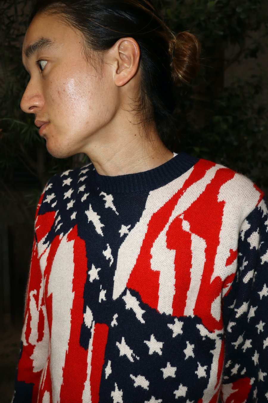 MASU（エムエーエスユー）のMARBLE FLAG SWEATERの通販サイト-大阪