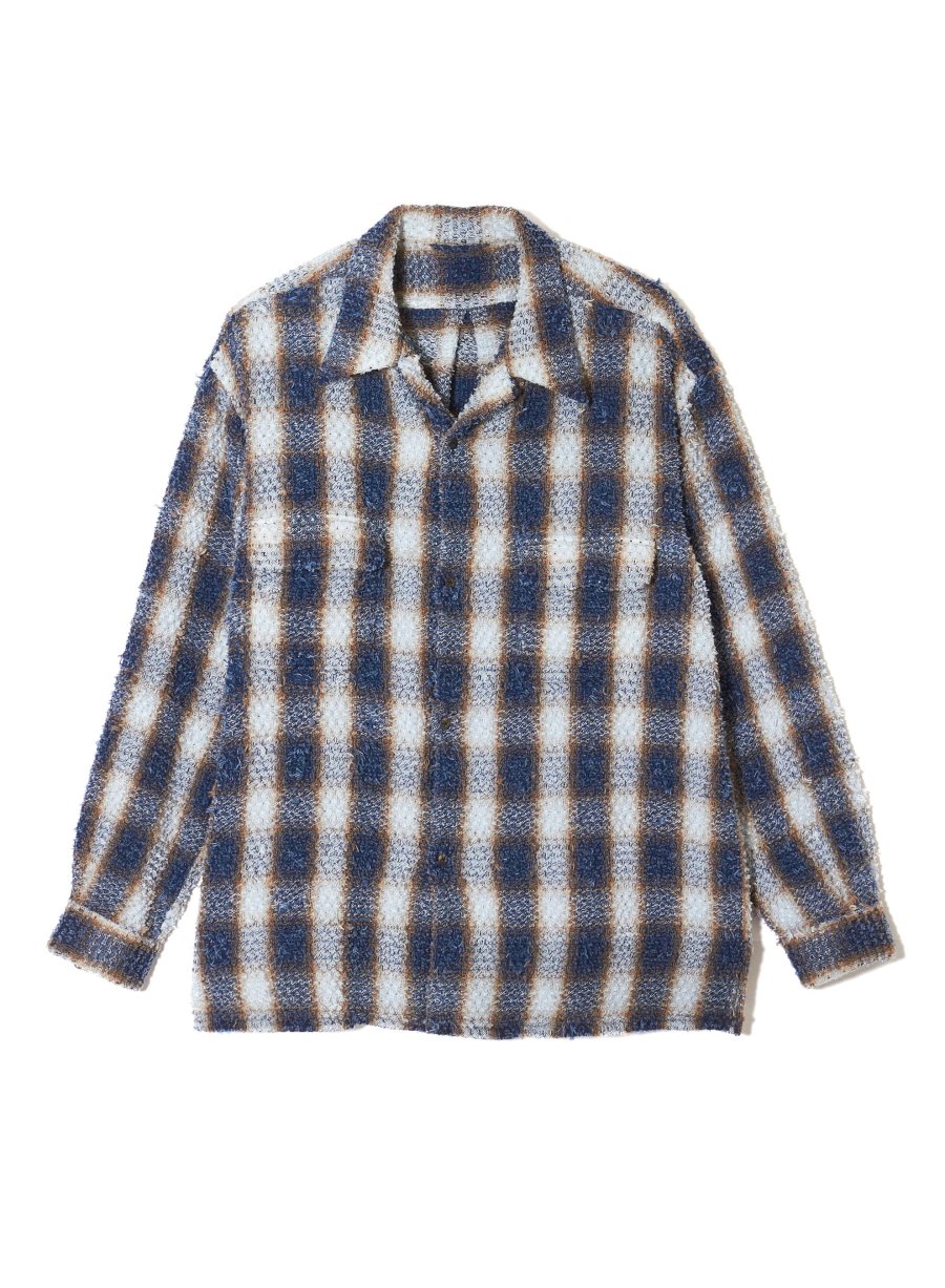 SUGARHILL（シュガーヒル）のINDIGO COTTON OMBRE PLAID PUNCHING