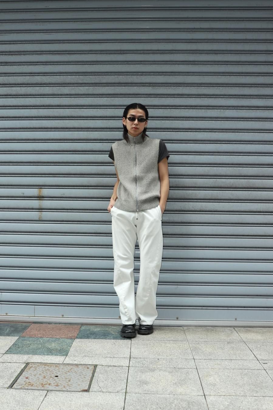 SUGARHILL(シュガーヒル)のDRIVERS KNIT VEST IVORY&NAVYの SUGARHILL(シュガーヒル)のDRIVERS KNIT VEST IVORY&NAVYの