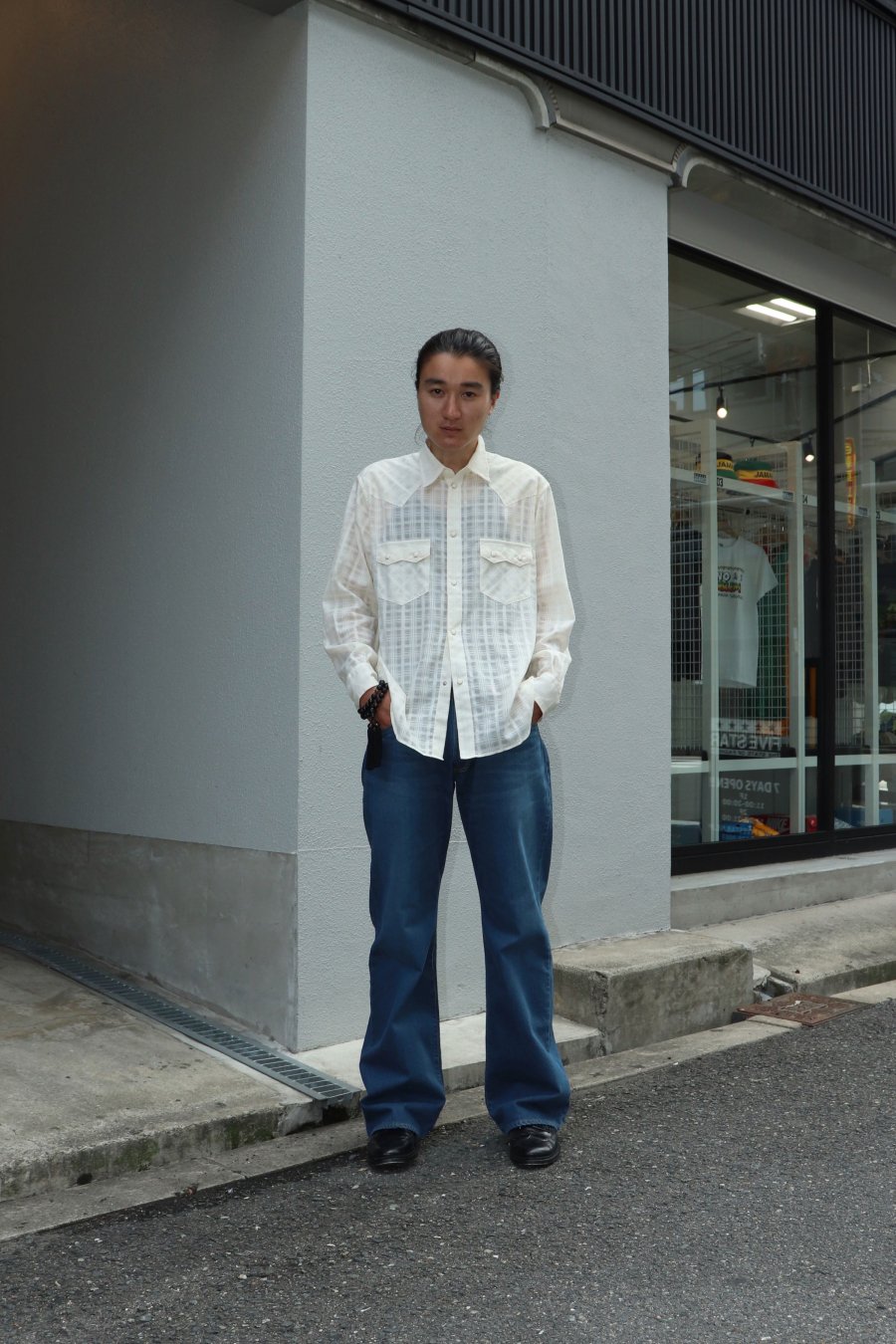 SUGARHILL（シュガーヒル）のKARAMI WESTERN SHIRTS WHITEの通販サイト-大阪 堀江 PALETTE art  alive（パレットアートアライヴ）-