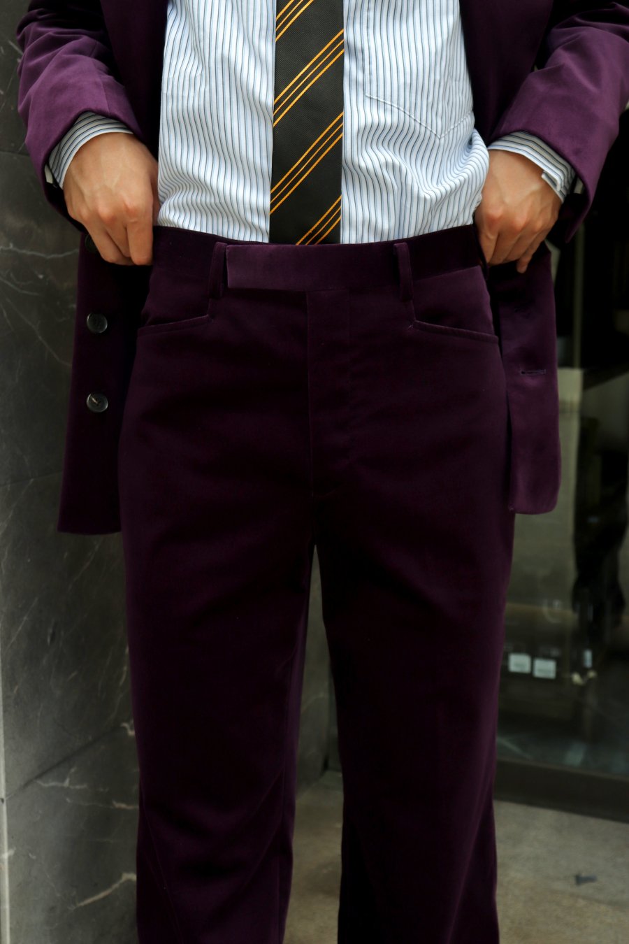 LITTLEBIG（リトルビッグ）のVelvet Trousers Purple or Greenの通販サイト-大阪 堀江 PALETTE art  alive（パレットアートアライヴ）-