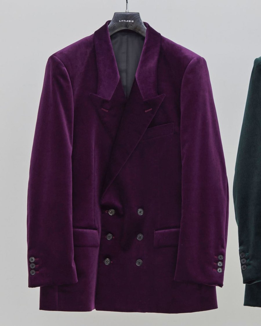 LITTLEBIG（リトルビッグ）のVelvet Jacket Purple or Green（ジャケット）の通販サイト-大阪 堀江 PALETTE  art alive（パレットアートアライヴ）-