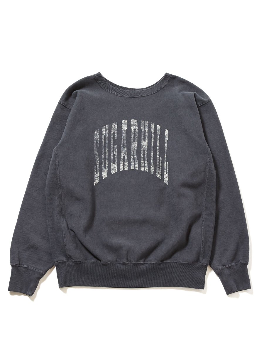 SUGARHILL  COLLEGE PRINT SWEAT SHIRT(AGED BLACK)<img class='new_mark_img2' src='https://img.shop-pro.jp/img/new/icons15.gif' style='border:none;display:inline;margin:0px;padding:0px;width:auto;' />