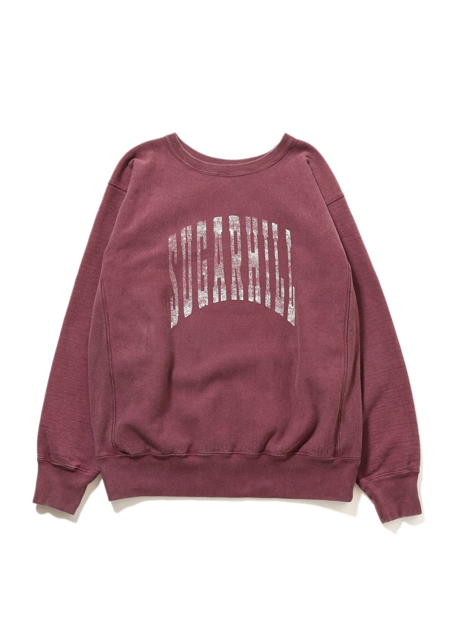 SUGARHILL（シュガーヒル）のCOLLEGE PRINT SWEAT SHIRT AGED REDの