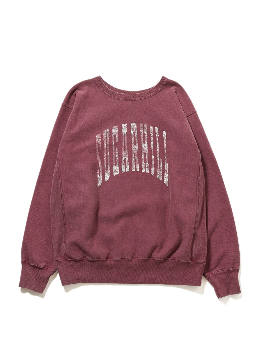 SUGARHILL  COLLEGE PRINT SWEAT SHIRT(AGED RED)<img class='new_mark_img2' src='https://img.shop-pro.jp/img/new/icons15.gif' style='border:none;display:inline;margin:0px;padding:0px;width:auto;' />
