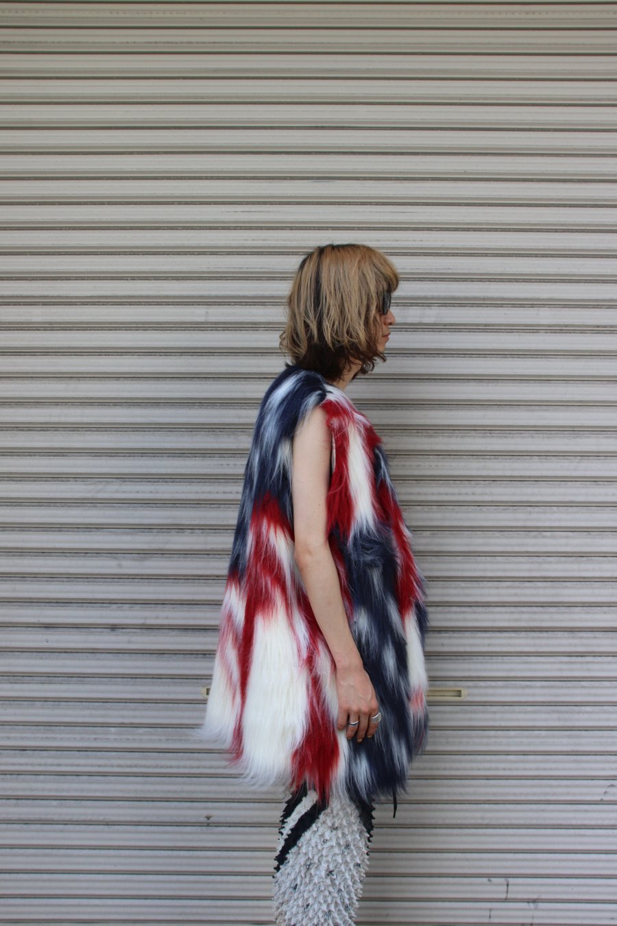 MASU（エムエーエスユー）のMARBLE FLAG FUR VESTの通販サイト-大阪 堀江 PALETTE art  alive（パレットアートアライヴ）-