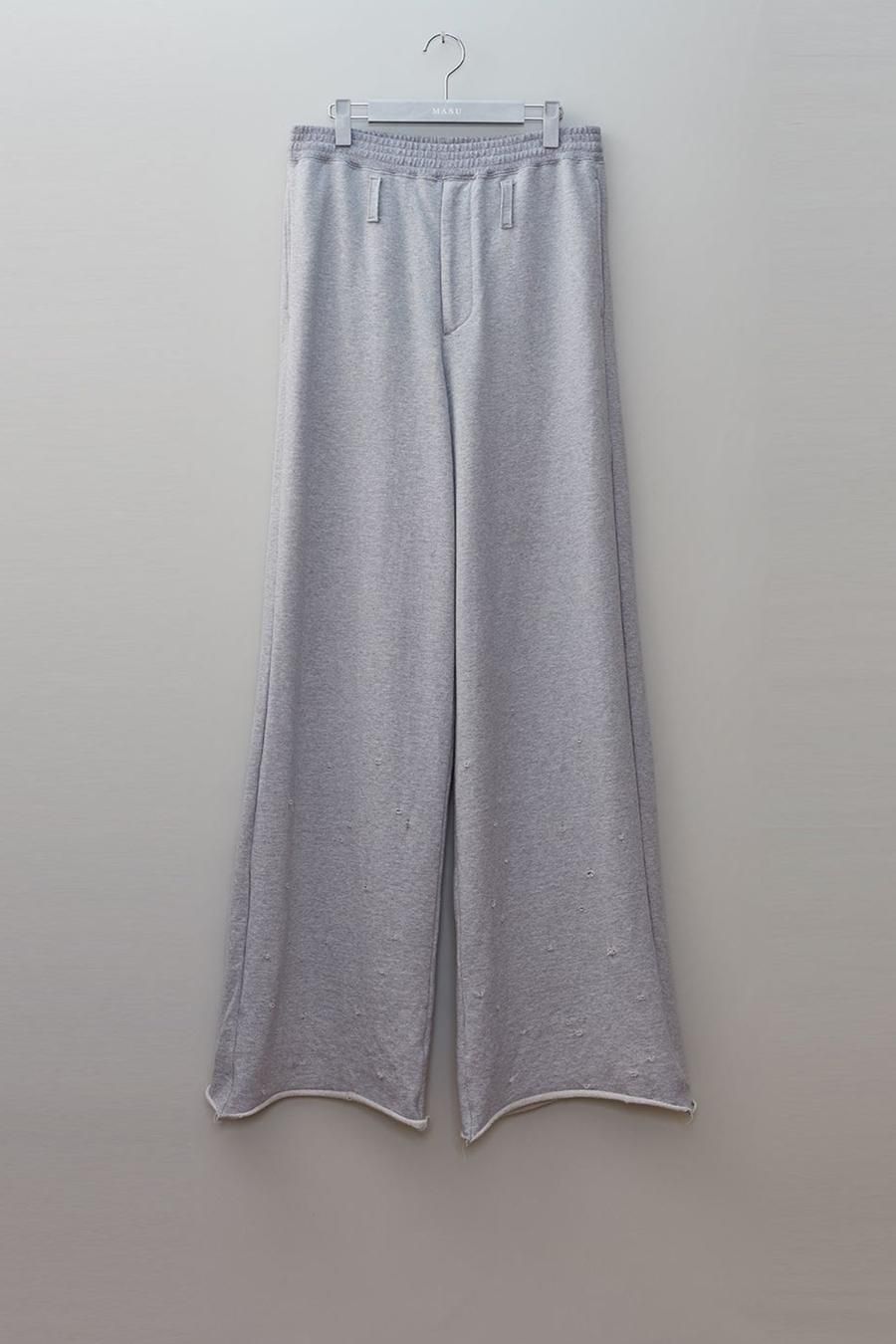 34cmMASU BAGGY SWEAT PANTS(GRAY) 46 ＋缶バッジ