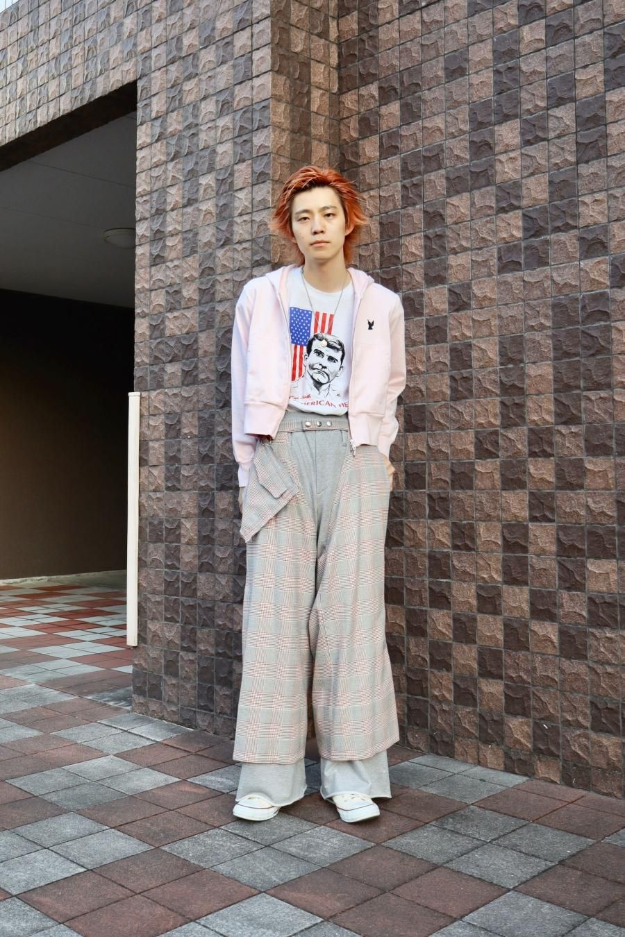 MASU（エムエーエスユー）のGLEN PLAID WIDE CHAPS REDの通販