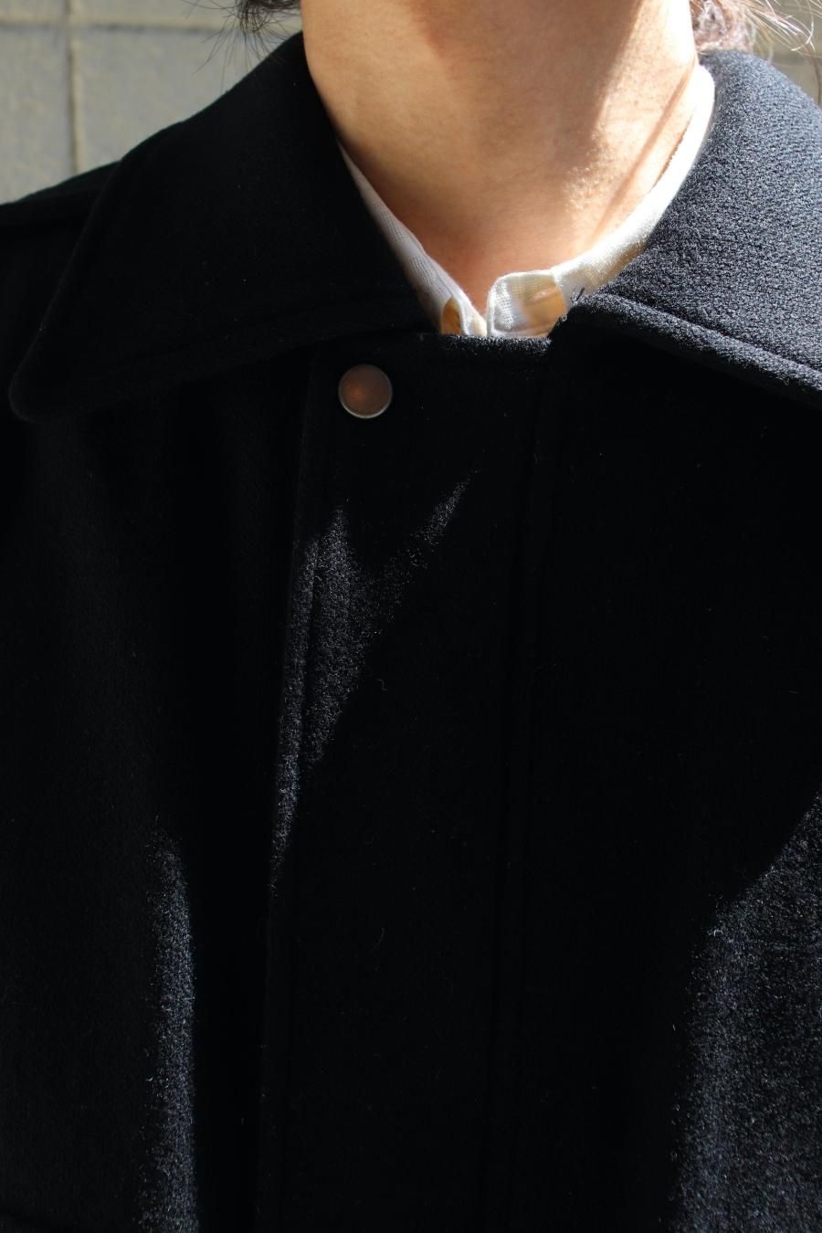 ジャケット・アウター SUGARHILL / WOOL MELTON COAT SUGARHILL - WOOL MELTON COAT / PURE BLACK | Retikle Online Store