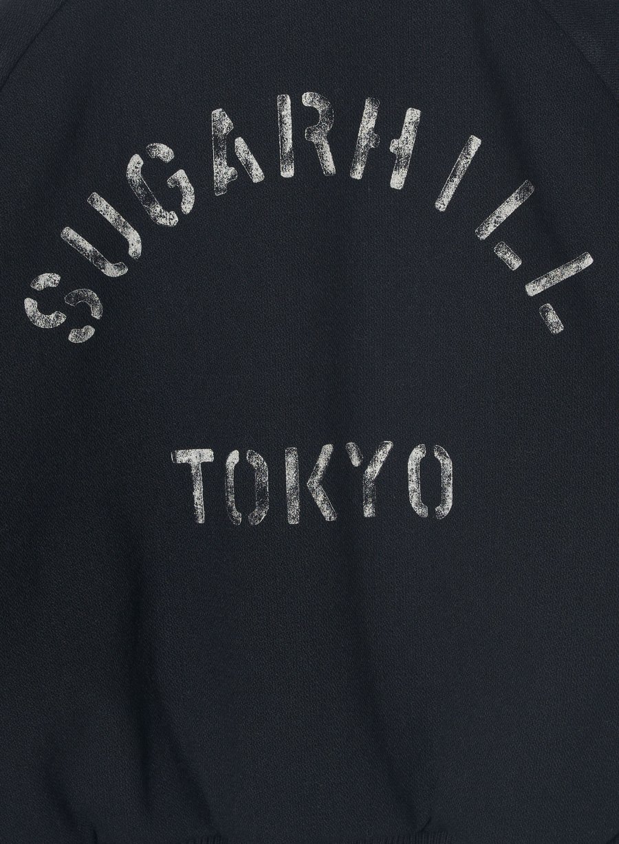 SUGARHILL（シュガーヒル）のMELTON STADIUM JACKET HEATHER BLACKの