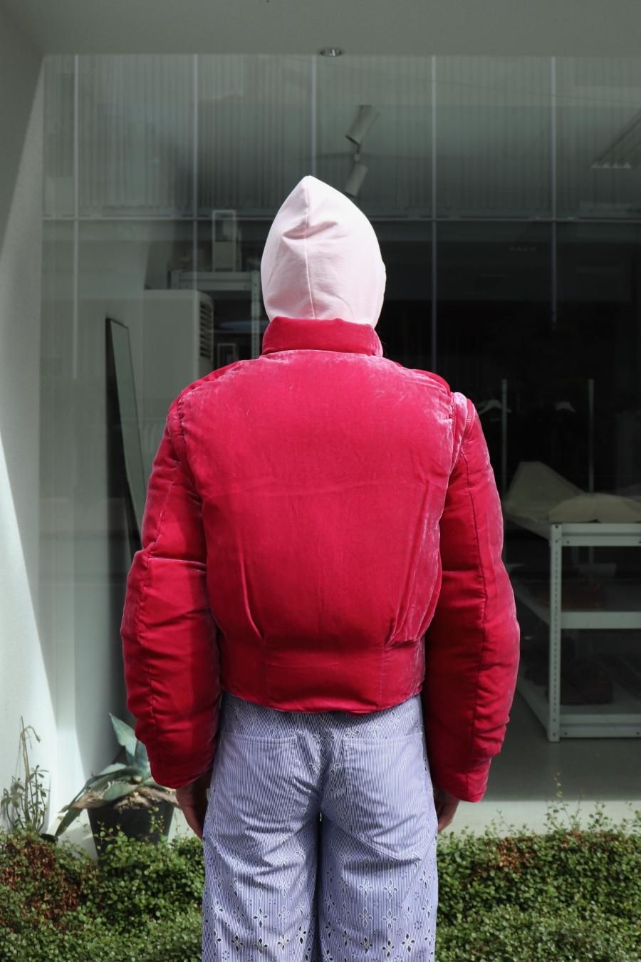MASU VELVET PUFFER JACKET(PINK)